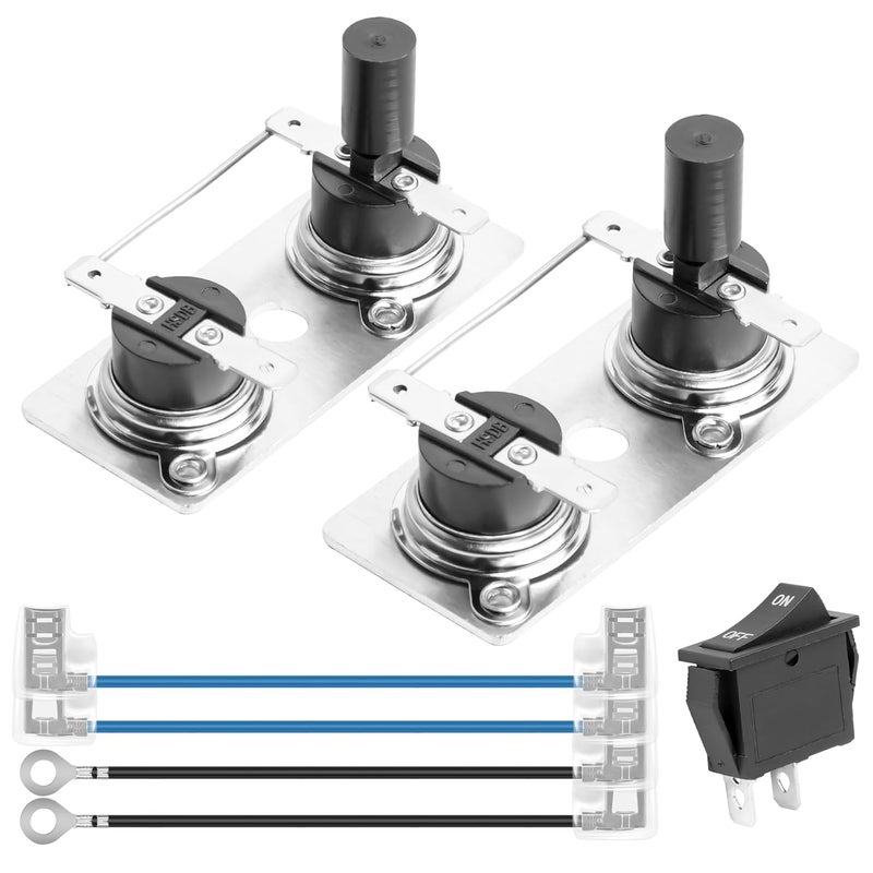 longsure 232306 RV Water Heater Thermostat Limit Switch Kit Compatible with Suburban SW Series, 120V T-Stat/Limit for Suburban SW Water Heater - 2 Pack - Image 1
